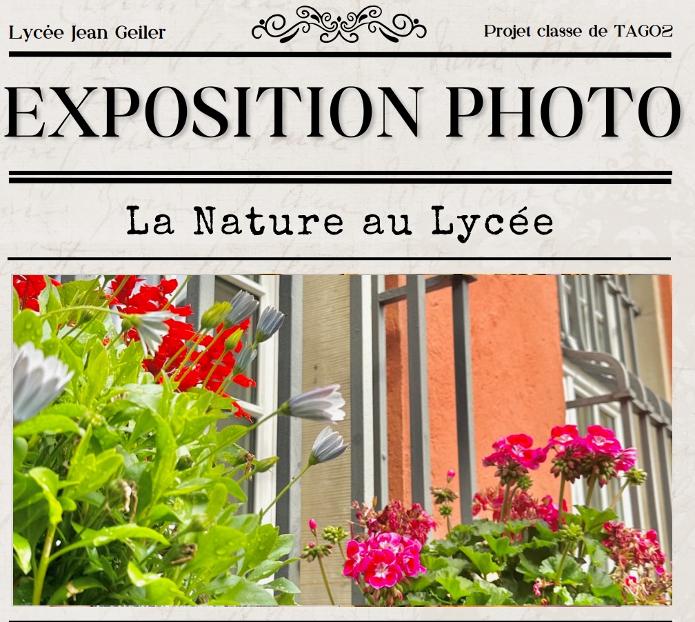 EXPOSITION PHOTO : « La Nature au Lycée »